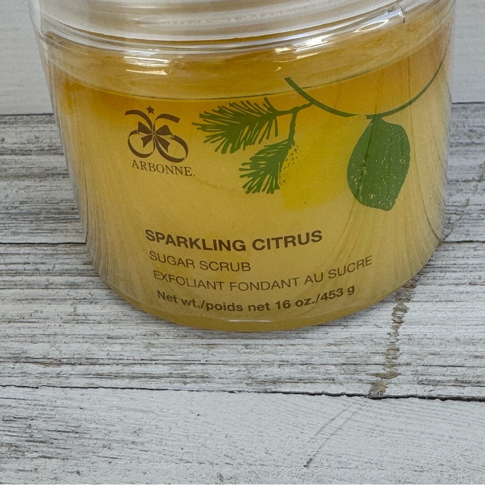 Discontinued Arbonne Sparkling Citrus Sugar Scrub,shower gel, & body butter NEW - Picture 10 of 13